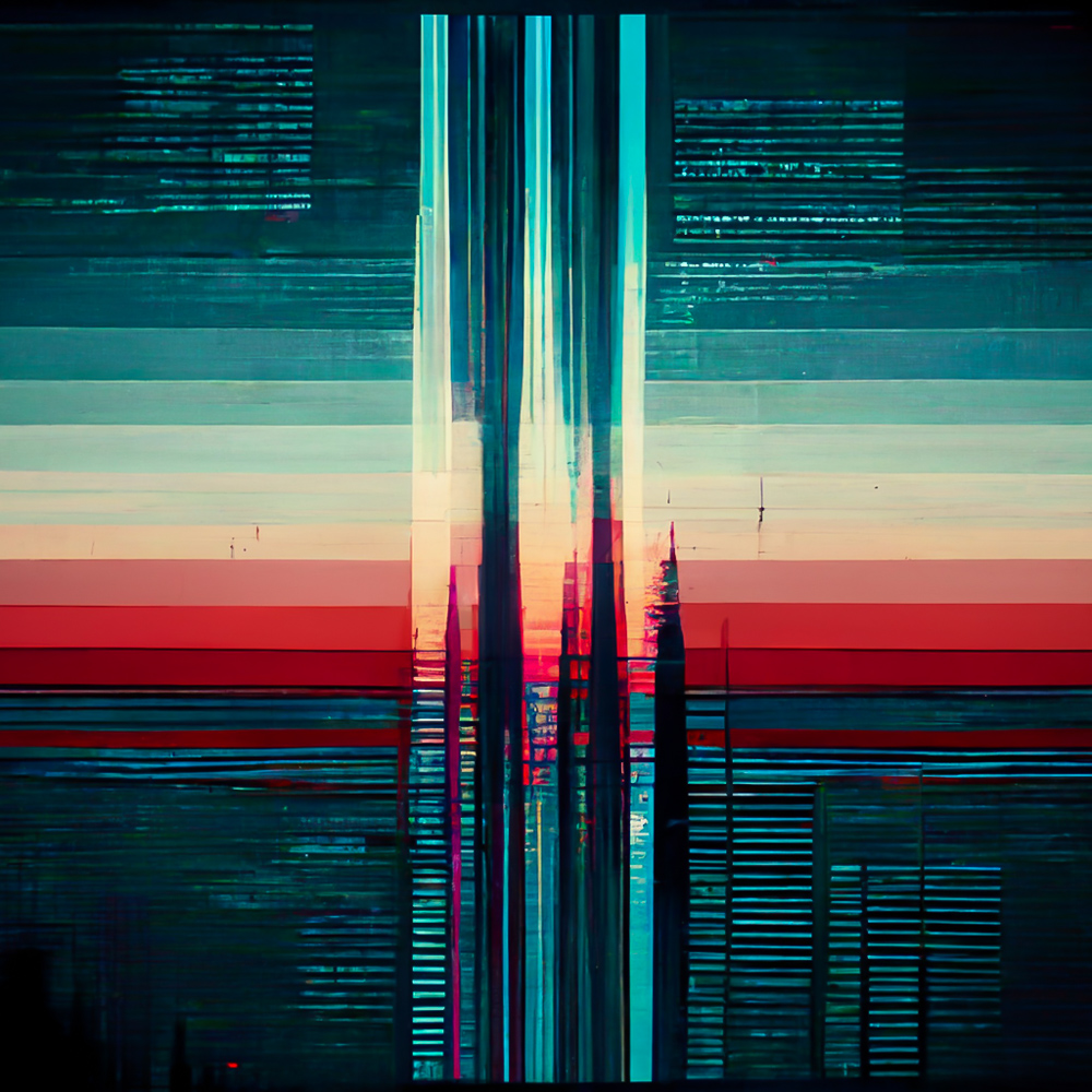 Glitch #1, an AI waking up from a dream and starting to see the world in color, the matrix